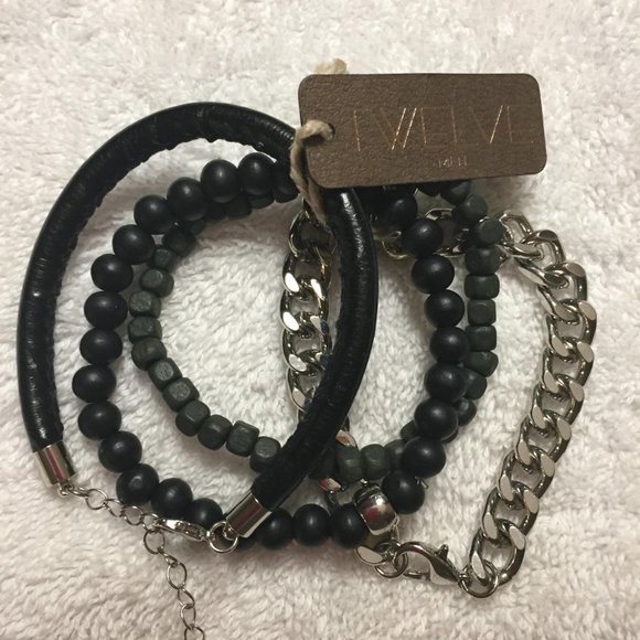 Twelve Brand Set of Four of Men's Bracelets - Picture 3 of 16